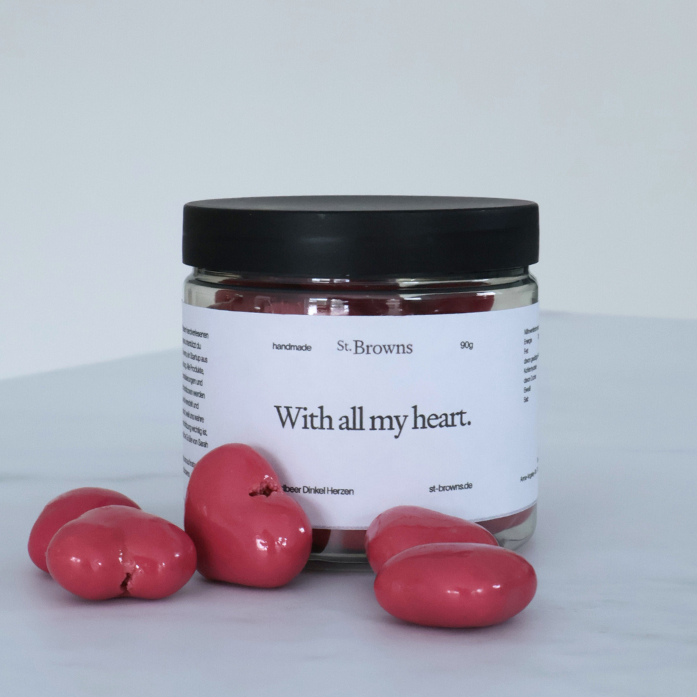 Erdbeer Dinkel Herzen
