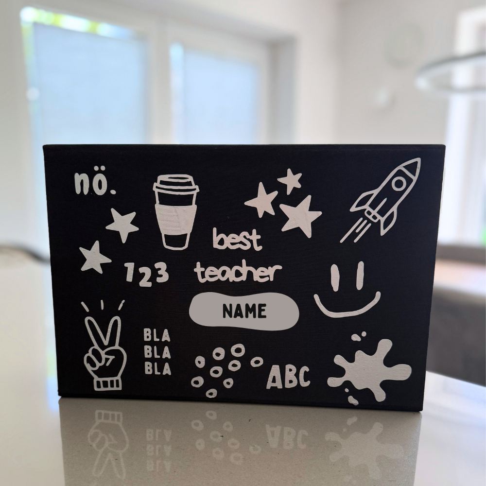 Best Teacher Erinnerungsbox schwarz