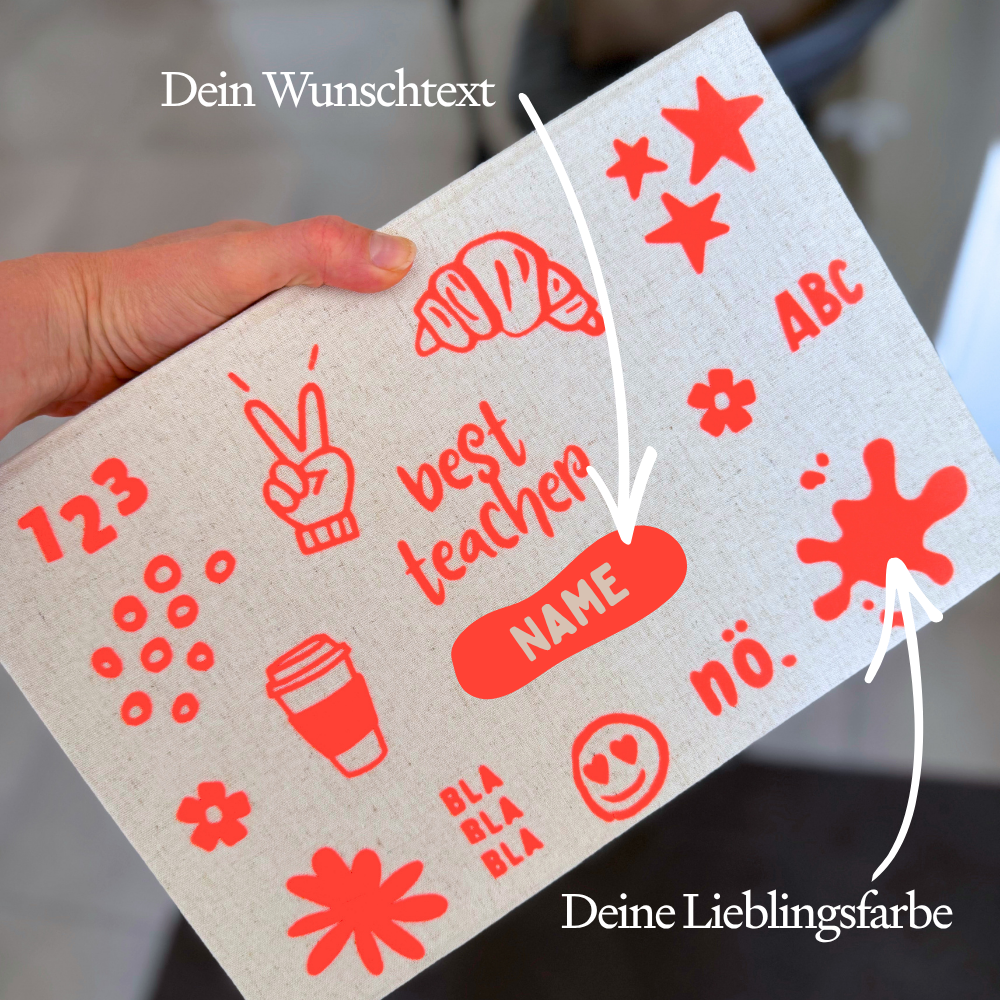 Best Teacher Erinnerungsbox beige