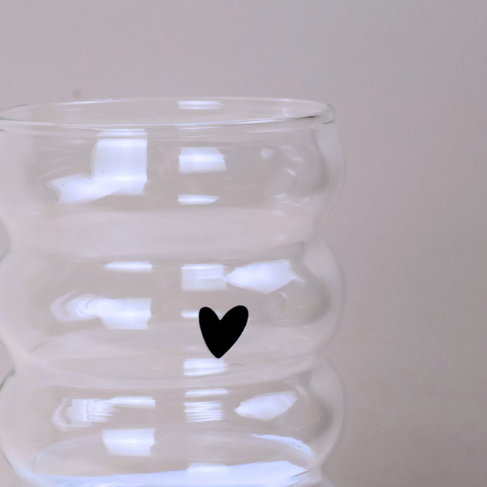 Blubble Glas Herz