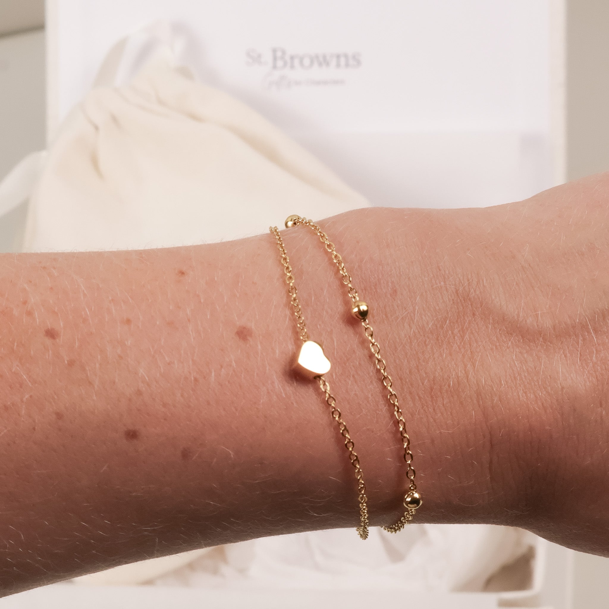 Connecting Love Unique Herz-Armband & Schoko-Erdbeeren