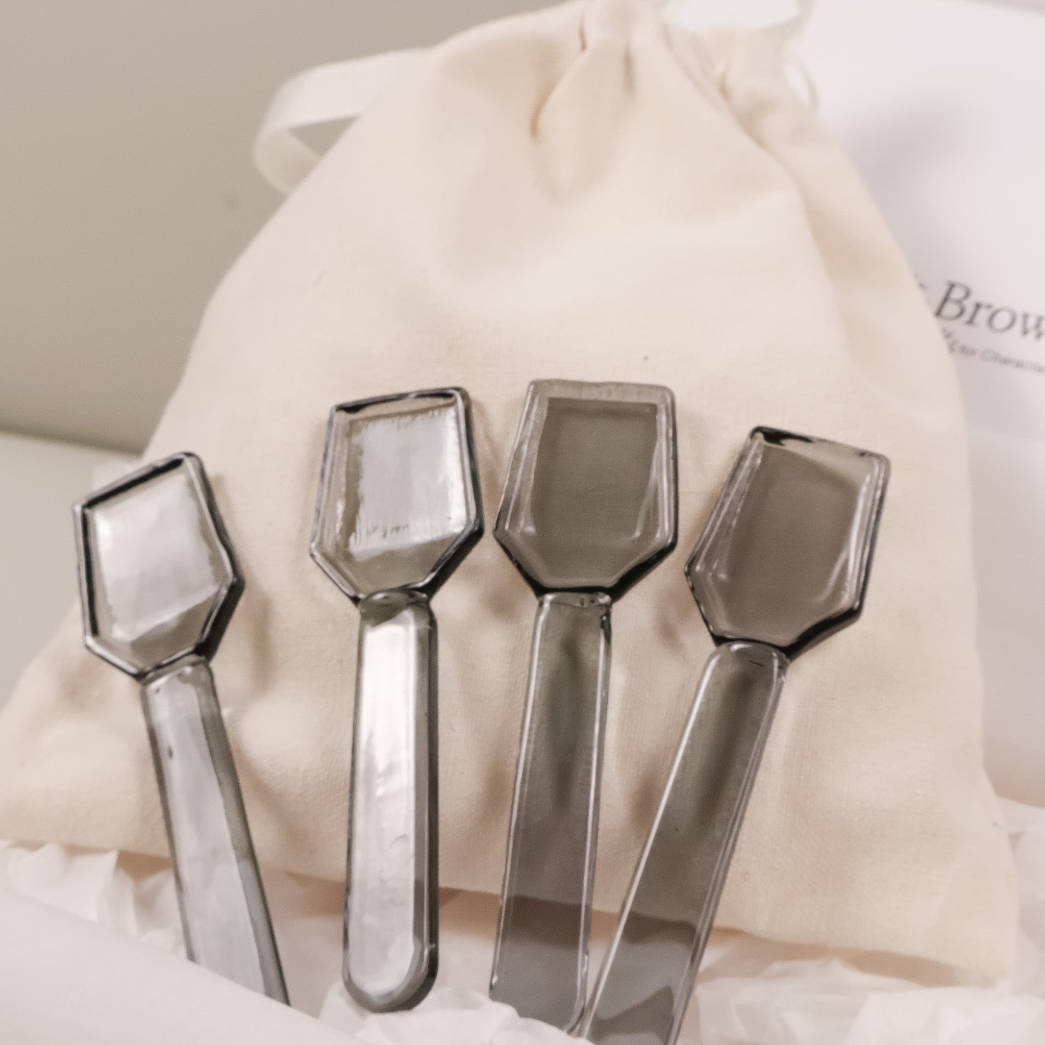 Cream Bean Unique Glaslöffel