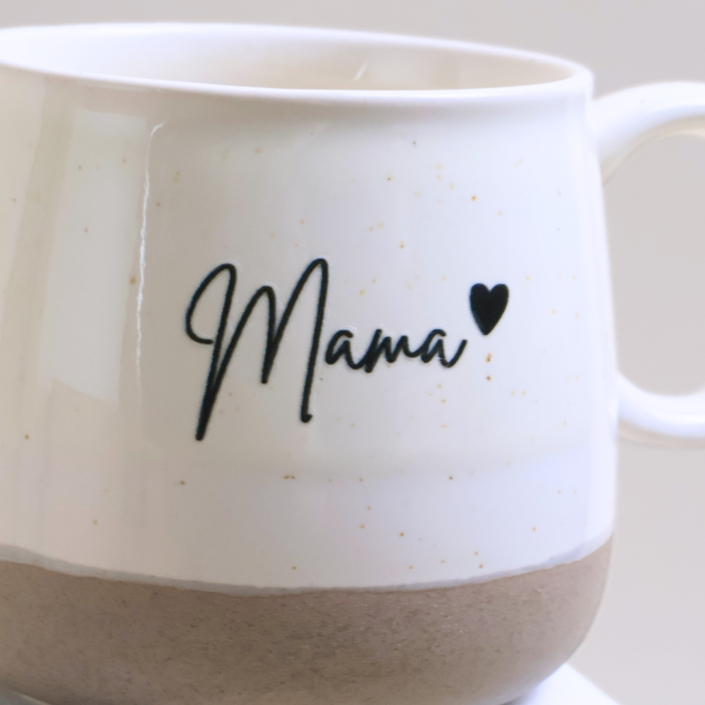 Steingutbecher Mama