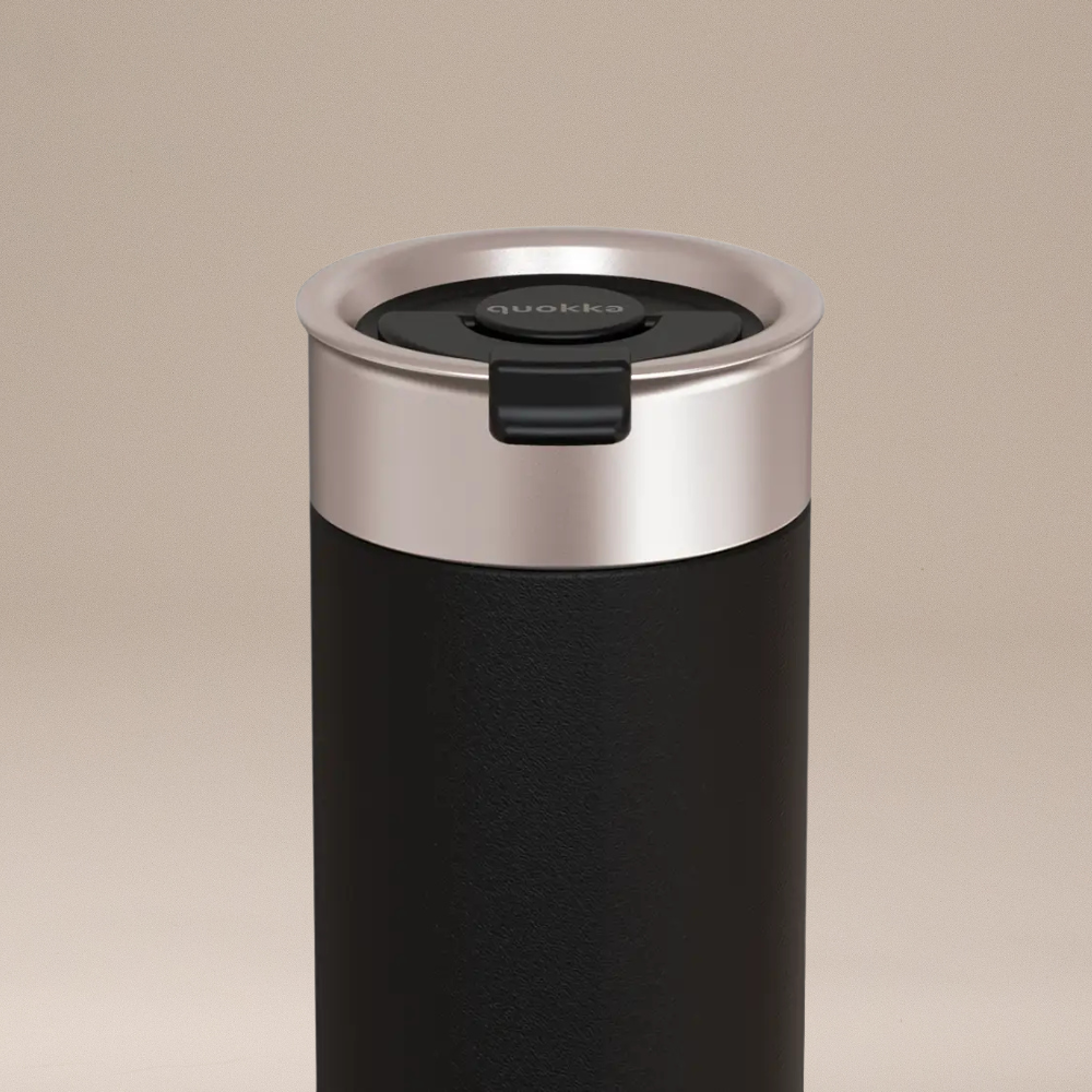 Thermo-Kaffeebecher aus Edelstahl - Carbon Black