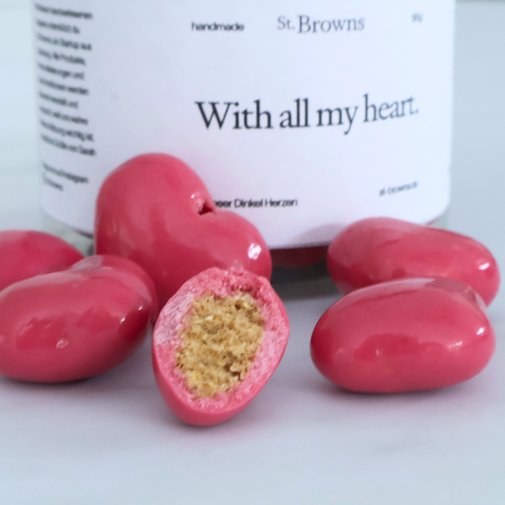 Erdbeer Dinkel Herzen