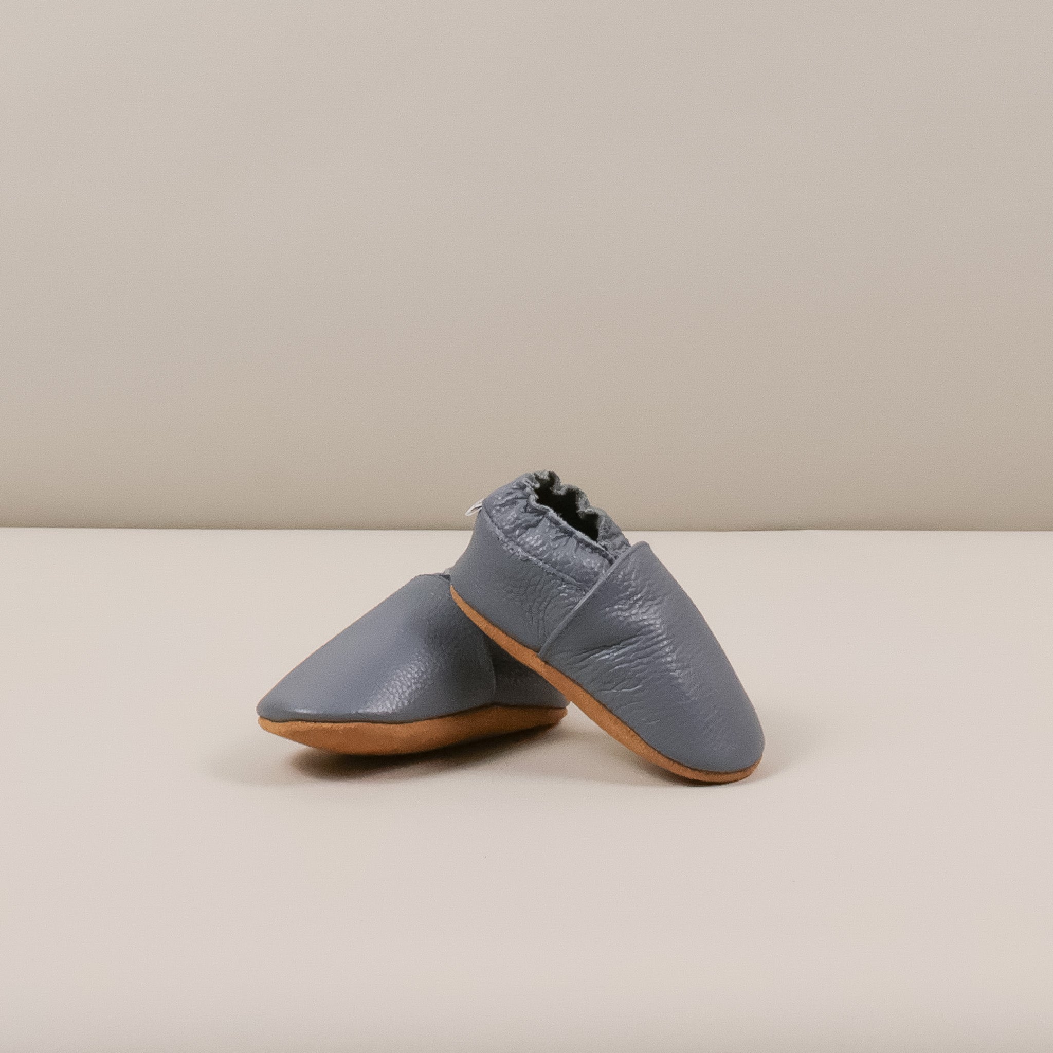 Babyschuhe Leder Blau