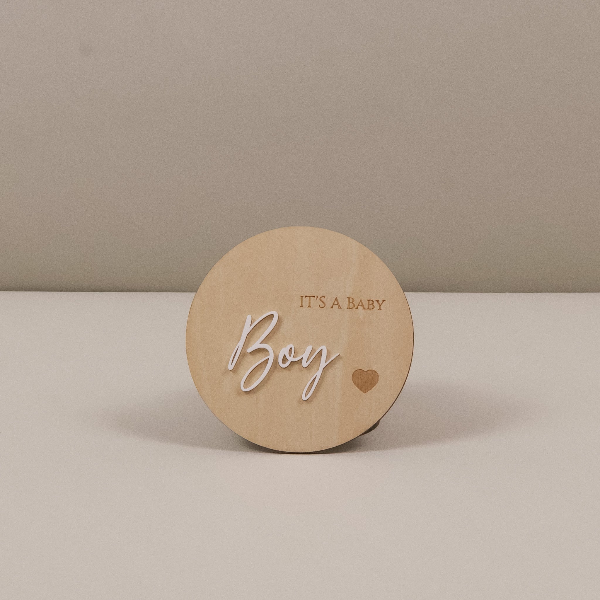 Holzscheibe Boy