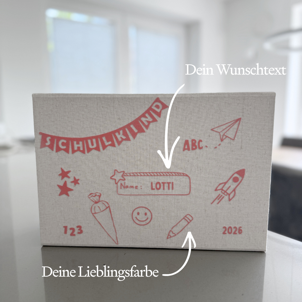 Erinnerungsbox zur Einschulung